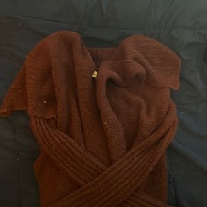 Abercrombie and fitch maroon cardigan